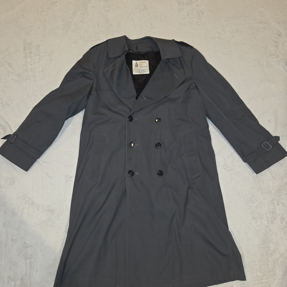 Men's Classic Gray Trench Coat